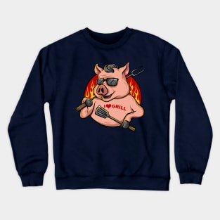 Pig Love grill Crewneck Sweatshirt